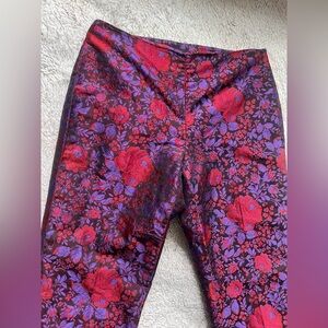 Doncaster Collection Floral Brocade Jacquard Straight Leg Pants - 4